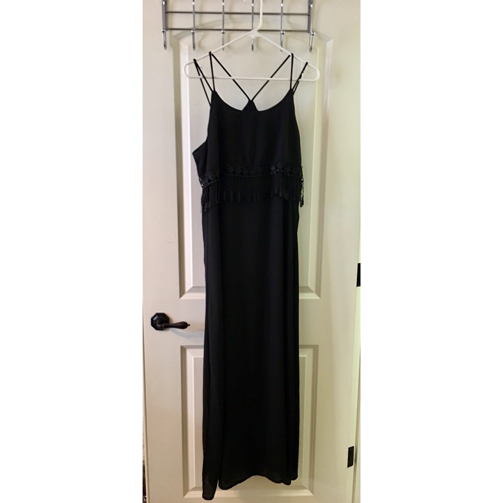 Black maxi dress
